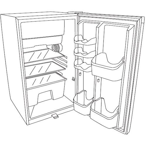 Haier AES27W 2.7 Cuft Refrig. Aficionado By