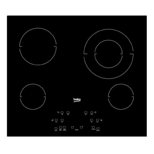 Beko 7735687904 24" Built-In Electric Cooktop with 4 Burners and Touch Control - ECTM24102