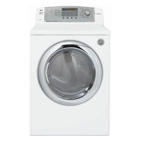 LG DLG0452W 27 Inch Gas Dryer with 7.3 cu. ft. Capacity, 9 Drying Programs, 6 Drying Options, Stainless Steel Drum and Drying Rack: White