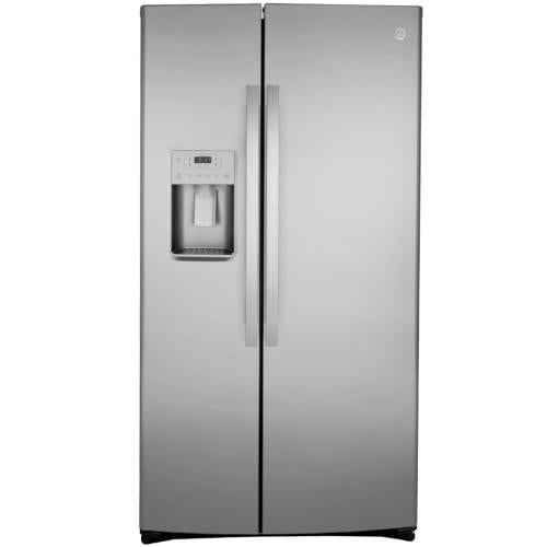GE GSS25IYNWHFS 25.1 Cu. Ft. Fingerprint Resistant Side-By-Side Refrigerator