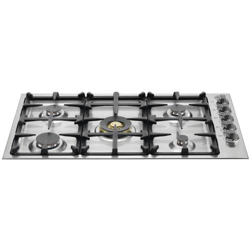 Bertazzoni QB36M500X Master Series 36 Inch Gas Cooktop with 5 Sealed Brass Burners