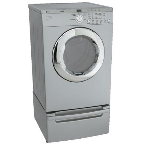 LG DLE2515S 27 Inch Front-Load Stackable Electric Dryer with 7.0 Cu. Ft. Capacity & 5 Drying Programs: Titanium