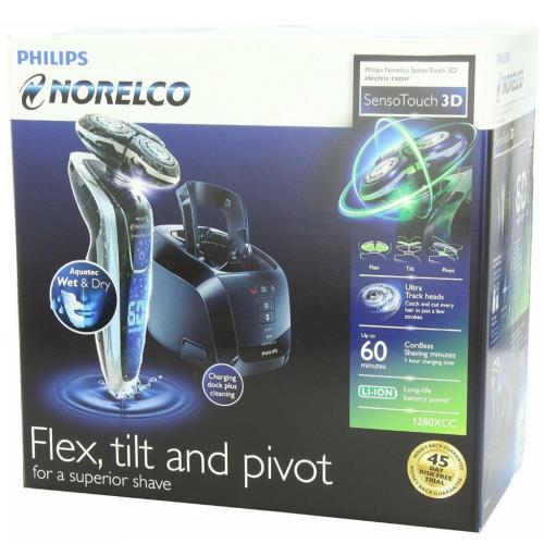 Norelco 1280XCC/42 Sensotouch 3D Wet And Dry Electric Razor Ultratrack Heads 3-