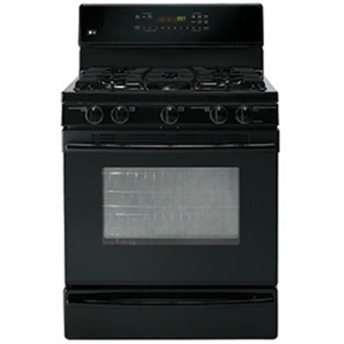 LG LRG30355SW 30 Inch Freestanding Gas Range with 5 Sealed Burners, 5.0 cu. ft. Self-Cleaning Oven, SmoothTouch Controls and Warming Drawer: White