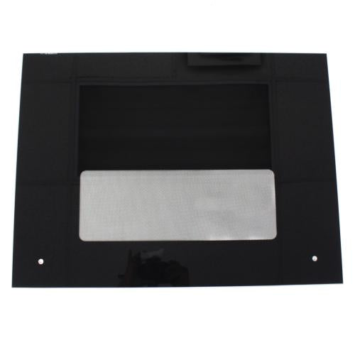 GE Oven Door Glass-Black - WB57K5220
