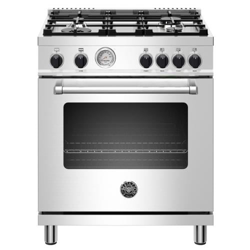 Bertazzoni MAST304GASXVLP Master Series 30 Inch Gas Range with 4 Aluminium Burners