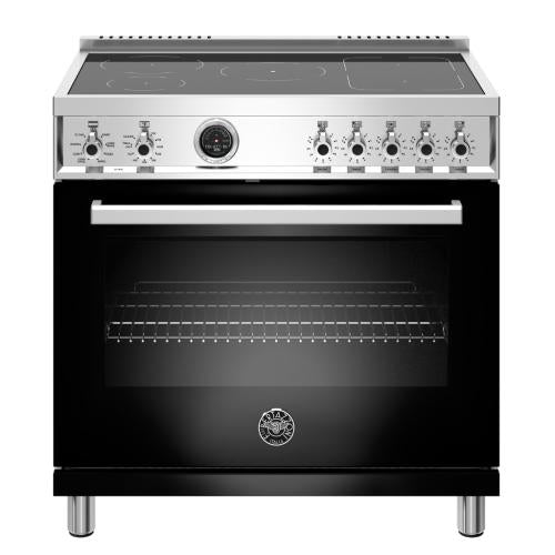 Bertazzoni PROF365INSNET Professional Series 36 Inch Freestanding Induction Range with 5 Element Burners