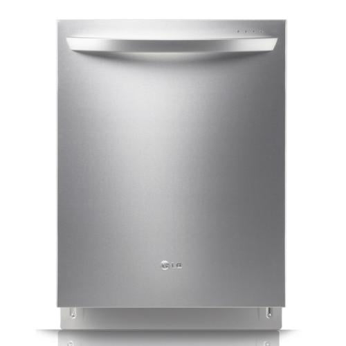 LG LDF9810ST Fully Integrated Dishwasher with 6 Wash Cycles, IllumiTub Dual Interior LED Tub Lights, Hybrid Condensing Drying System, Third Rack and Stainless Steel Tub