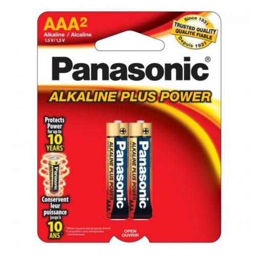 Panasonic Alkaline Plus Power Aaa 2-Pack - AM-4PA/2B