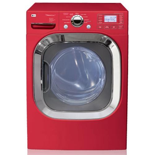 LG DLGX3002R 27 Inch Front-Load Gas Dryer with 7.4 cu. ft. Capacity, 9 Drying Programs, 5 Temperature Levels, SteamFresh and SteamSanitary Cycle: Wild Cherry
