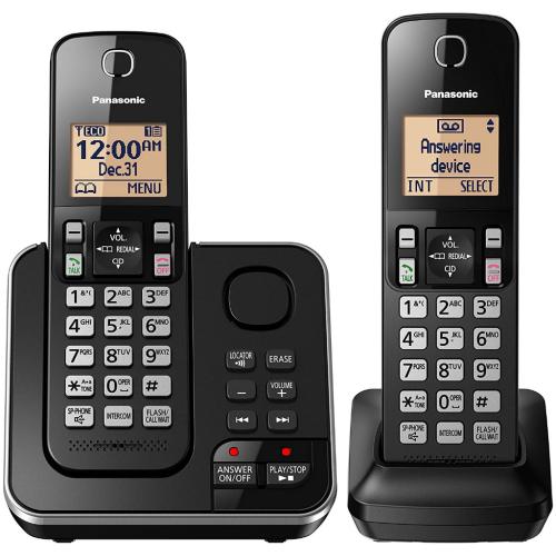 Panasonic KXTGC362B Dect 6.0 Expandable Cordless Phone System