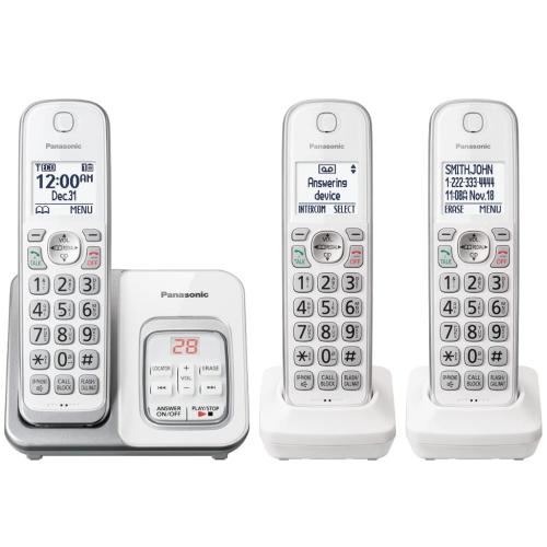 Panasonic KXTGD633W Cordless Phone System