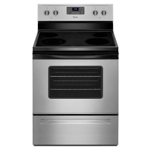 Whirlpool WFE515S0ED1 30 Inch Freestanding Electric Range Universal Silver
