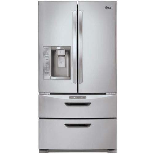 LG LMX28994ST 26.5 cu. ft. French Door Refrigerator with 4 Spill Protector Glass Shelves, Auto Open/Close Freezer Drawer, Converta Drawer, Energy Star Qualified, LED Lighting and External Water/Ice Dispenser