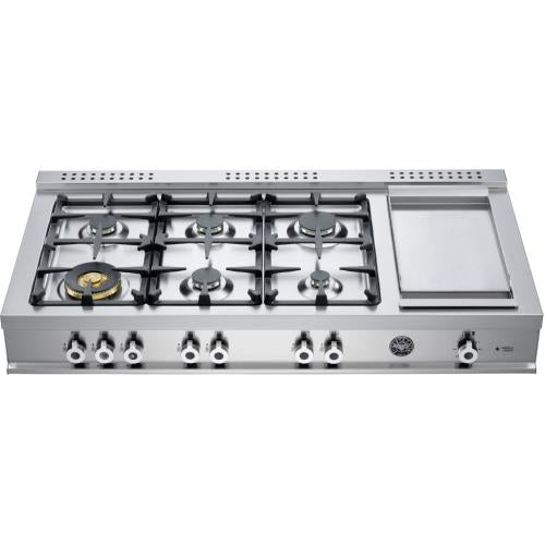 Bertazzoni CB486G00X Professional Series 48 Inch Pro-Style Gas Range top with 6 Sealed Burners