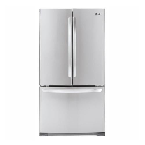 LG LFC21776ST 36 Inch Counter Depth French Door Refrigerator with IcePlus™ Freezing, SmartDiagnosis™, SpillProtector™, Multi-Air Flow, Linear Compressor, DuraBase™, LoDecibel™, 20.9 cu. ft. Capacity, Glide N' Serve™ Drawer and ENERGY STAR® Certified