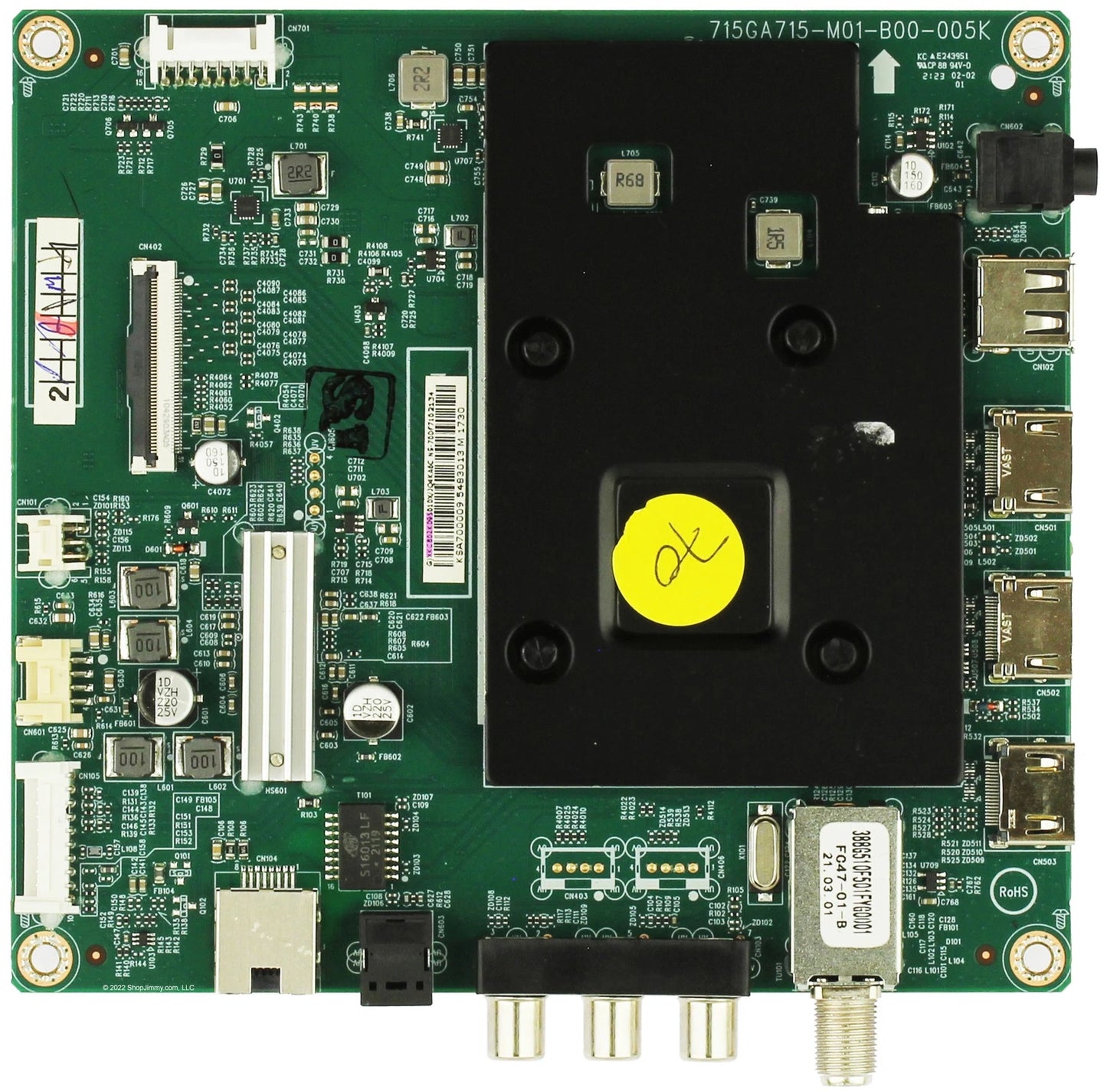 Insignia Television Main Control Board - 756TXKCB02K095010X
